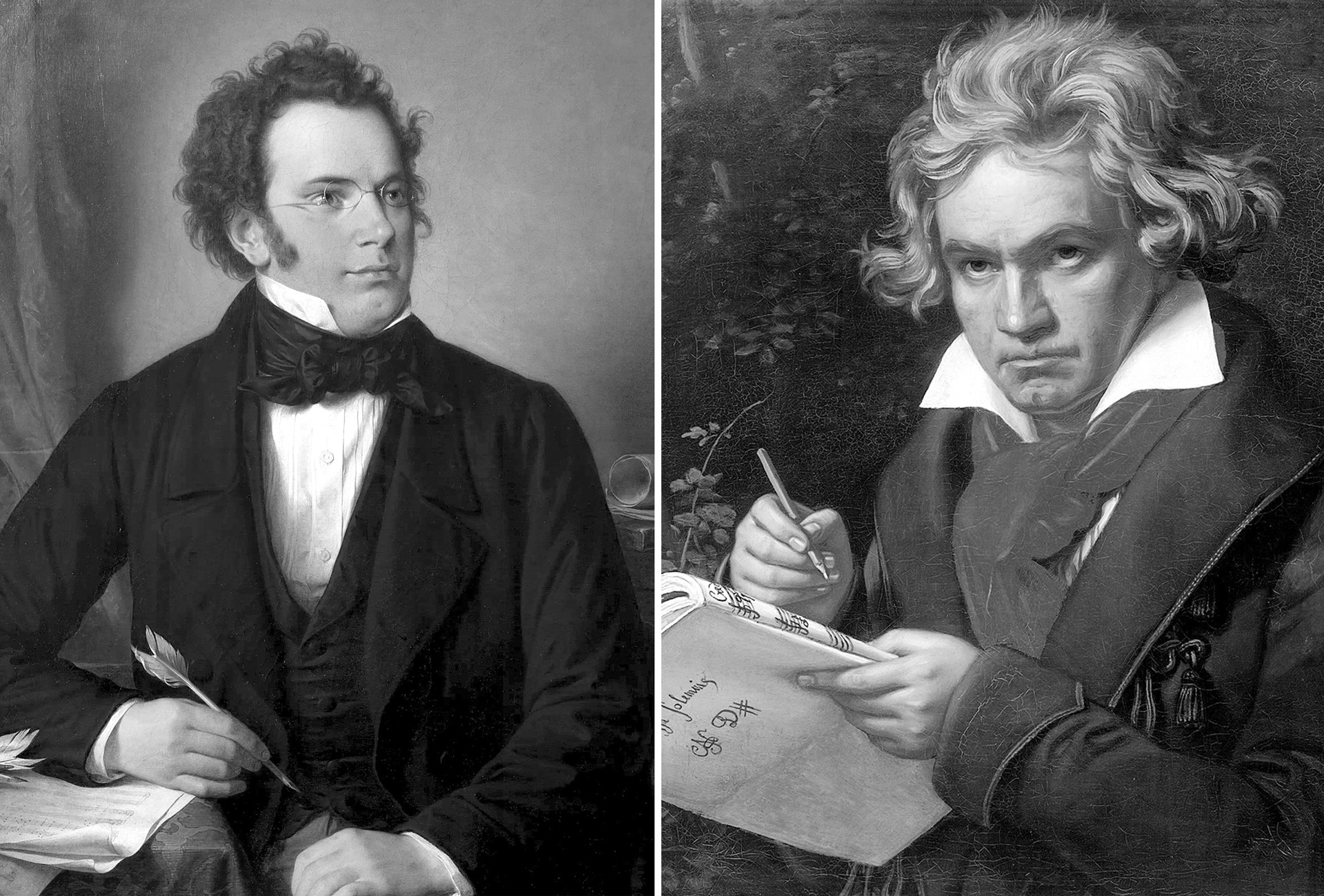 Schubert und Beethoven